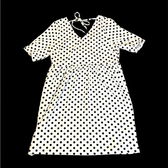 Suzanne Betro black & white polka dot dress - Picture 5 of 14
